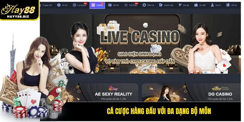 Cá cược hàng đầu với đa dạng bộ môn